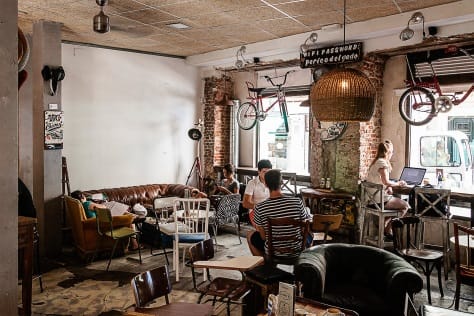 La Bicicleta café in Malasaña, Madrid