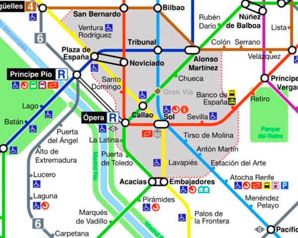 Madrid Underground map
